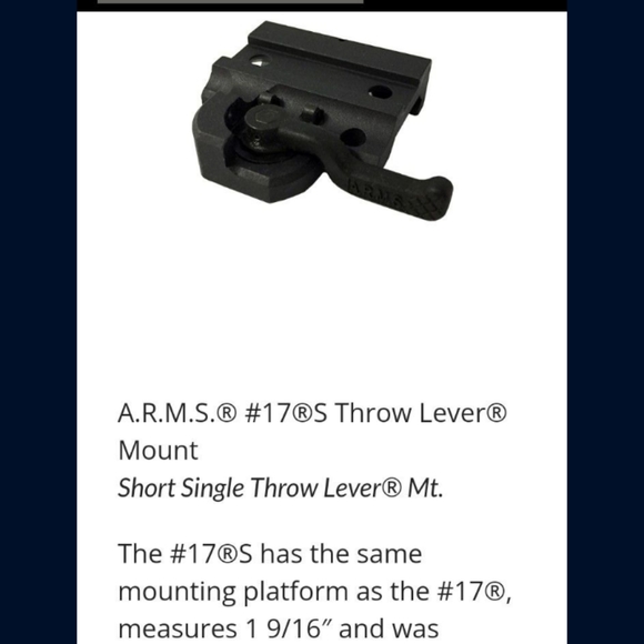 SureFire M951 Millennium Universal WeaponLight...A.RM.S #17 Tri-Lock throw lever - Picture 11 of 12